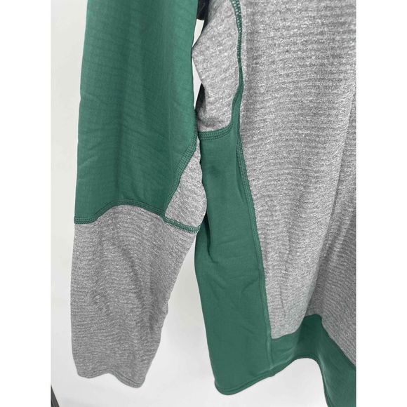Patagonia 1/4 Zip Shirt Men's Size XL Polartec Long Sleeve Green Gray Thermal - Picture 12 of 12